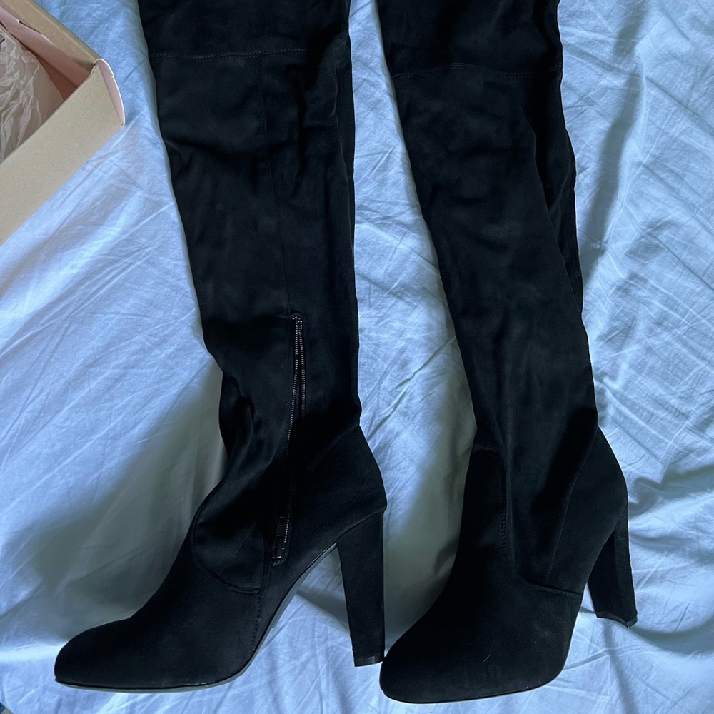 Charlotte Russe Knee High Faux Suede Boots